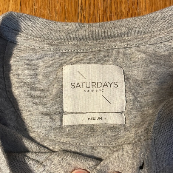 Saturdays NYC surf long sleeve block henley - Picture 3 of 4